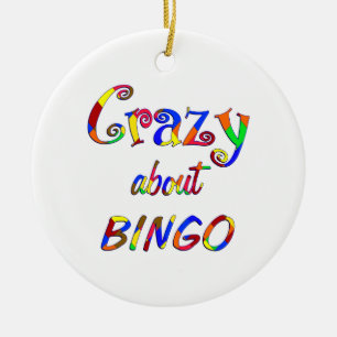 Crazy About Bingo Ceramic Tree Decoration