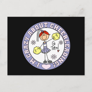Crazy About Cheerleading T-shirts and Gifts Postcard