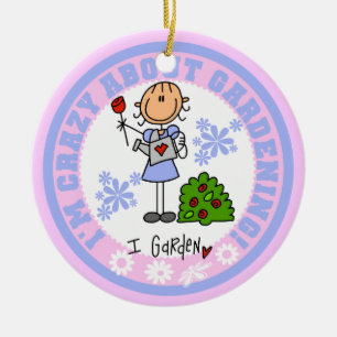 Crazy About Gardening Ceramic Tree Decoration