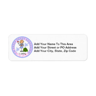 Crazy About Gardening Return Address Label