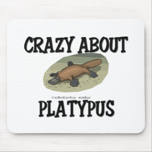 Crazy About Platypus Mouse Pad