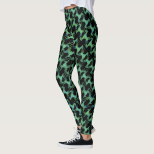 Crazy Abstract Great Dane Pattern Leggings