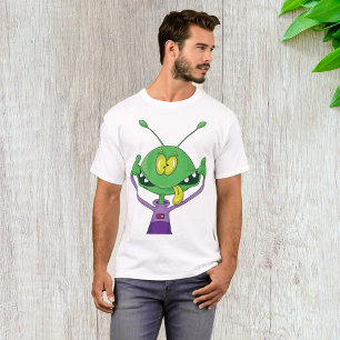 Crazy Alien Mens T-Shirt