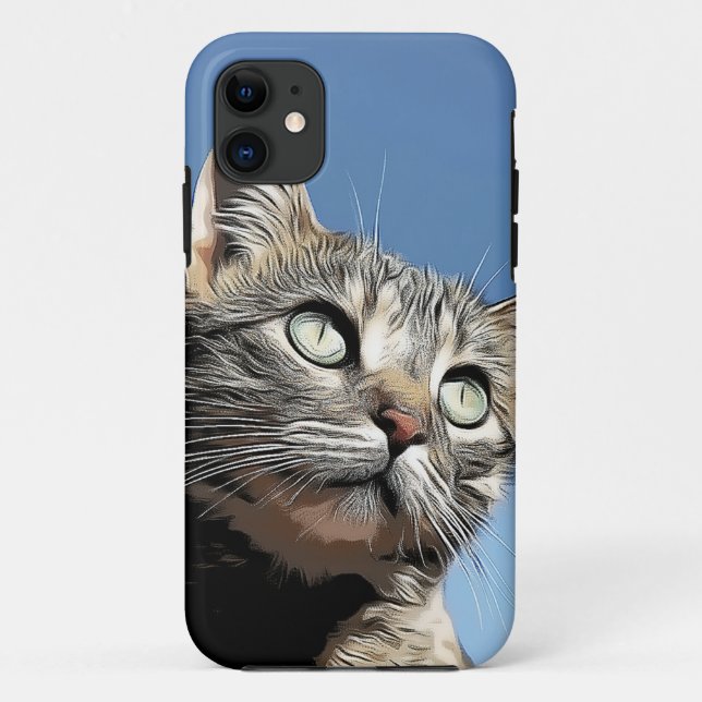 Crazy And Cute Kitty Case-Mate iPhone Case (Back)