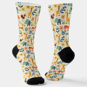 Crazy Animals Colourful Pattern Socks