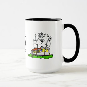 Crazy Antenna Mobile Home Ham Radio Mug  #1