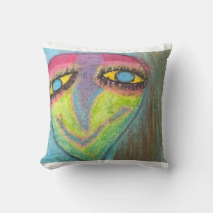 Crazy Art 2 Throw Pillow