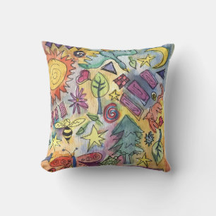CRAZY ART Watercolor Pillow