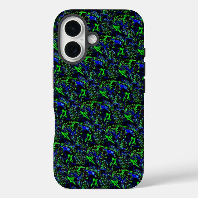 Crazy Artdeco in Funky Rainbow Style Case-Mate iPhone Case (Back)