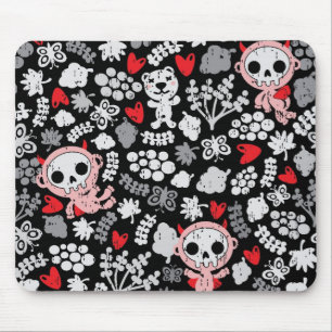 Crazy babies pattern mouse pad
