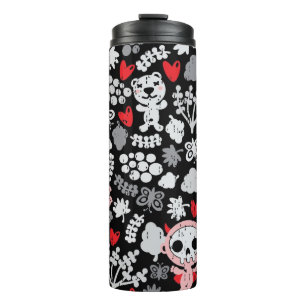Crazy babies pattern thermal tumbler