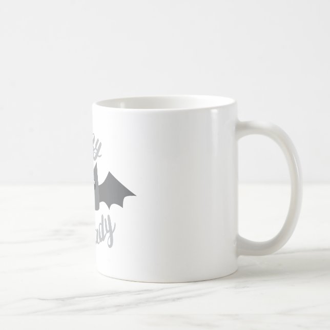 crazy bat lady circle coffee mug (Right)