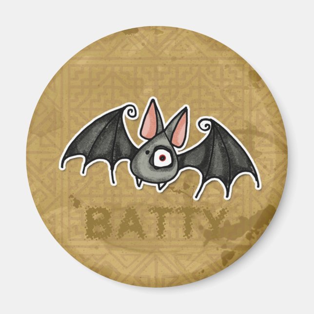 crazy bat magnet (Front)