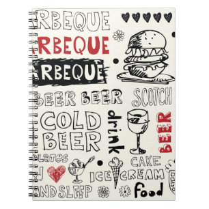 Crazy BBQ: Whimsical Doodle Art Notebook