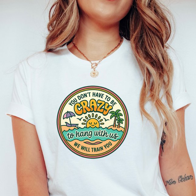 Crazy Beach Crew Retro T-Shirt (Creator Uploaded)
