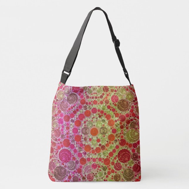 Crazy Beautiful Abstract Crossbody Bag (Back)
