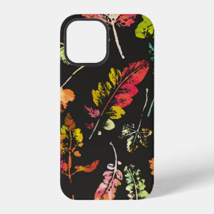 crazy beautiful watercolor pattern of leaves. hand iPhone 12 case
