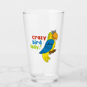 Crazy Bird Lady! Glass