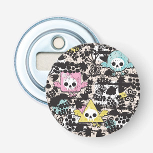Crazy birds pattern bottle opener
