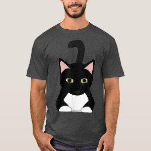 Crazy Black Cat Kitty Kitten Animal Catitude  T-Shirt