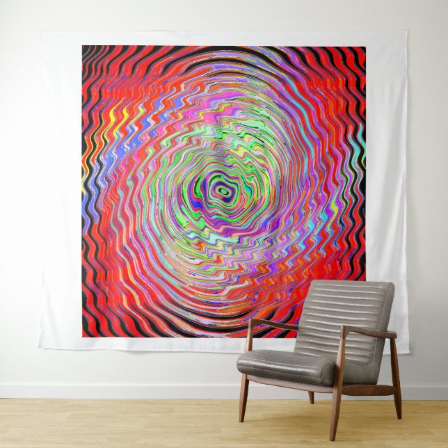 Crazy black light night.... tapestry (In Situ (Horizontal))