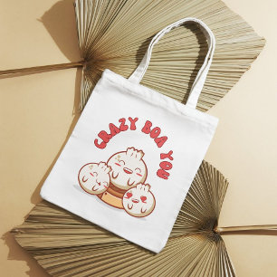 Crazy Boa You – Cute Bao Food Pun Tote Bag