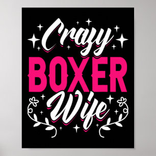 Crazy Boxer Wife Boxing  Poster