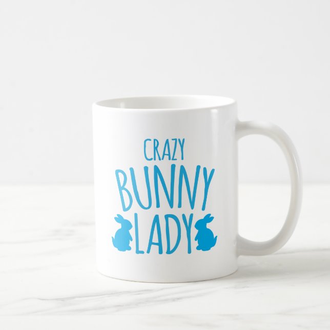 crazy bunny lady coffee mug (Right)