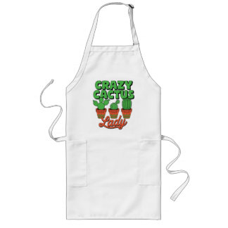 Crazy Cactus Lady – Plant Mom Gift Long Apron