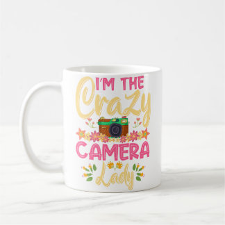 Crazy Camera Lady Photographer Photography Coffee Mug