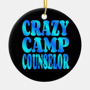 Crazy Camp Counsellor Ceramic Tree Decoration