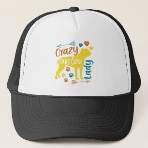 Crazy Cane Corso Lady Trucker Hat
