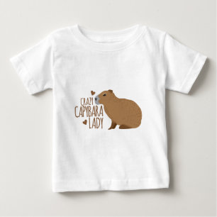 crazy capybara lady baby T-Shirt