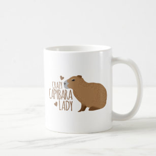 crazy capybara lady coffee mug