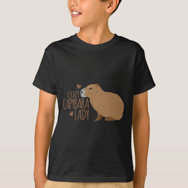 crazy capybara lady T-Shirt (Front)