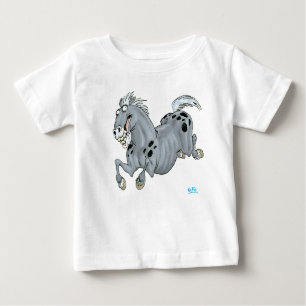 Crazy Cartoon Horse Baby T-Shirt