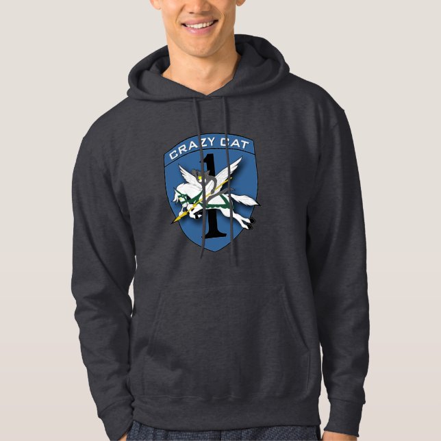 Crazy Cat Aviation 1 Hoodie (Front)