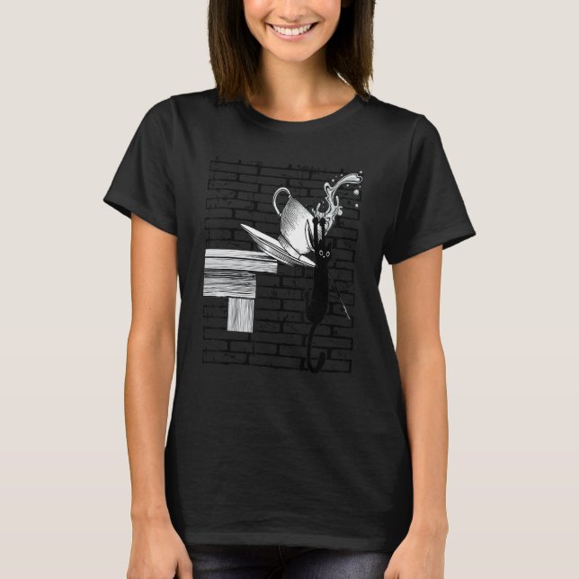 Crazy Cat Clawing T-Shirt (Front)