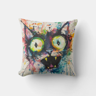 Crazy Cat Cushion