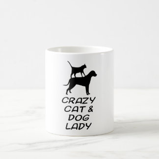 CRAZY CAT & DOG LADY COFFEE MUG