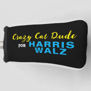 Crazy Cat Dude For HARRIS WALZ Golf Head Cover
