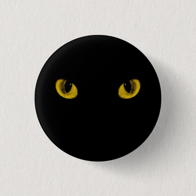 Crazy Cat Eyes Button (Front)
