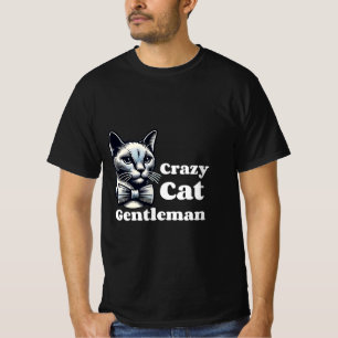 Crazy Cat Gentleman – Funny Feline T-Shirt