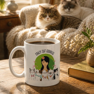 Crazy Cat Goddess Fun Coffee Mug