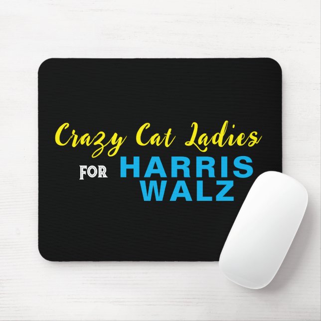 Crazy Cat Ladies For HARRIS WALZ Mouse Pad (With Mouse)