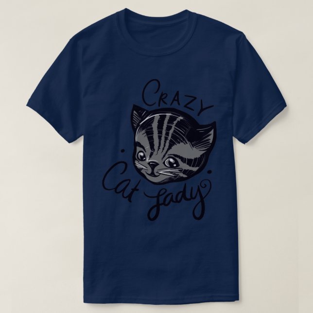 Crazy Cat Lady1 T-Shirt (Design Front)