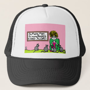 Crazy Cat Lady At Home Trucker Hat
