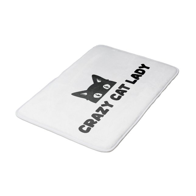 Crazy Cat Lady Bath Mat (Angled)