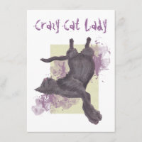 Crazy Cat Lady Birthday Invites