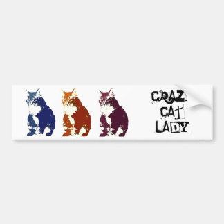Crazy Cat Lady Bumper Sticker